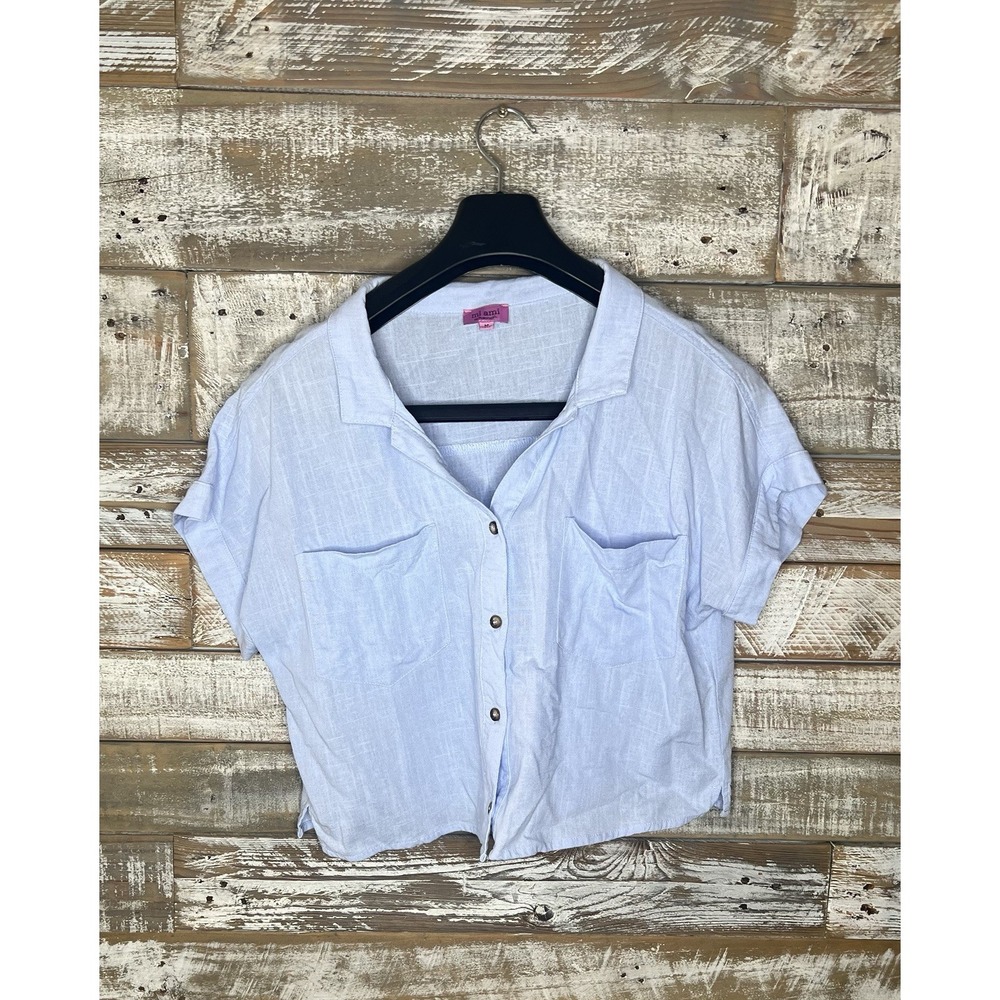 Miami for francescas womens short sleeved collared top‎ M